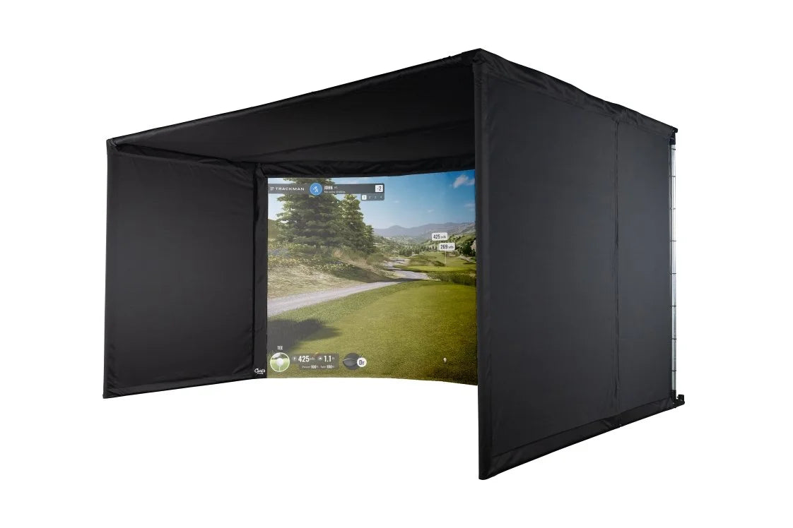 Curved Golf Simulator Enclosure Kit with Impact Screen