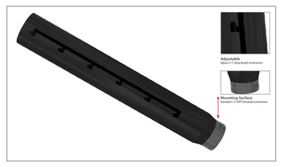 Adjustable length extension columns
