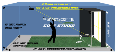 The SportScreen Parlour Series Golf Enclosure