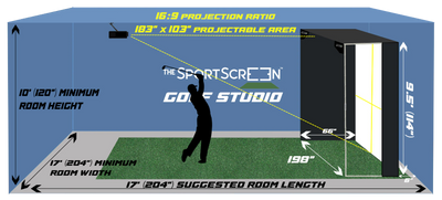 The SportScreen Parlour Series Golf Enclosure