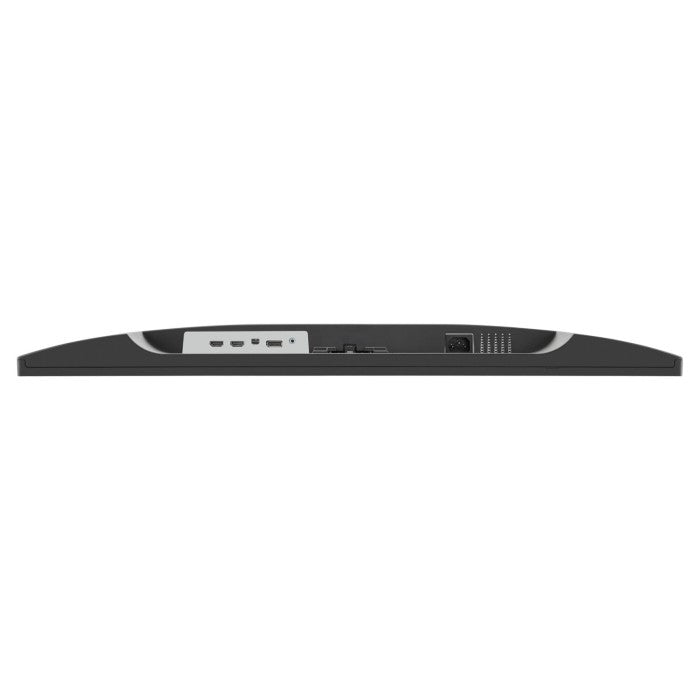 Back view of the ViewSonic 32″ 4K Entertainment PC Monitor showing its frameless design, input ports, and power connection.