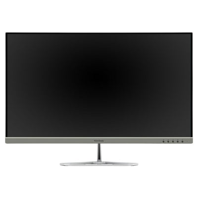ViewSonic 32″ 4K Entertainment PC Monitor featuring a 32-inch 4K UHD screen with a thin bezel and a silver, Y-shaped stand.