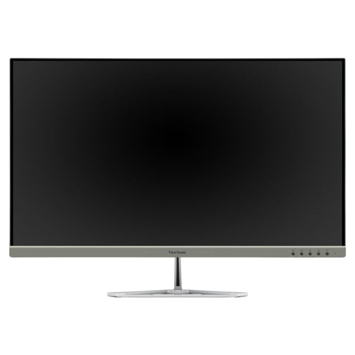 ViewSonic 32″ 4K Entertainment PC Monitor featuring a 32-inch 4K UHD screen with a thin bezel and a silver, Y-shaped stand.