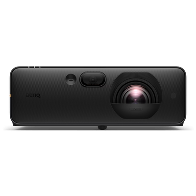 BenQ AK800ST 4K Short-Throw Laser Golf Simulator Projector with a front-facing lens and sensor module.