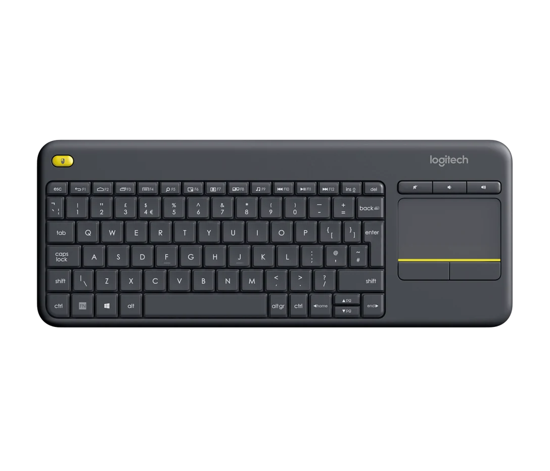 K400 Plus Wireless Keyboard with Integrated Touchpad