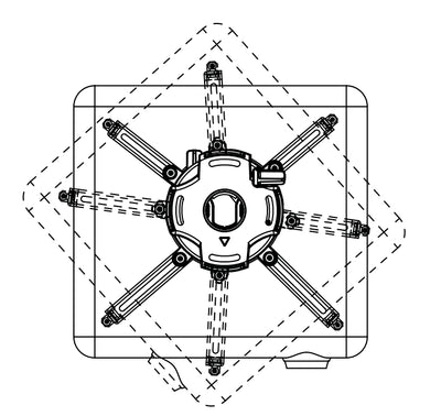 Flush-Mount Projector Mount (Pro-AV grade)